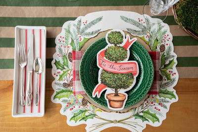 Die-Cut Christmas Sprigs Placemat
