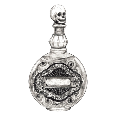 Poison Bottle Table Accent