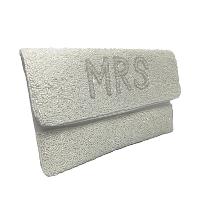 MRS Beaded Pearl Bridal Clutch