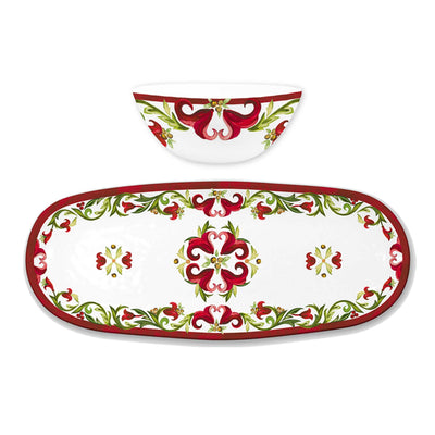 Le Cadeaux Vischio Bowl and Tray Gift Set