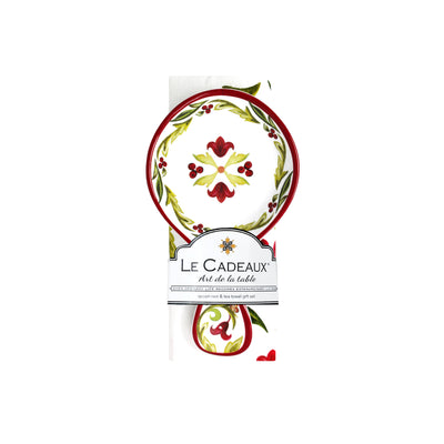 Le Cadeaux Vischio Spoon Rest and Tea Towel Gift Set