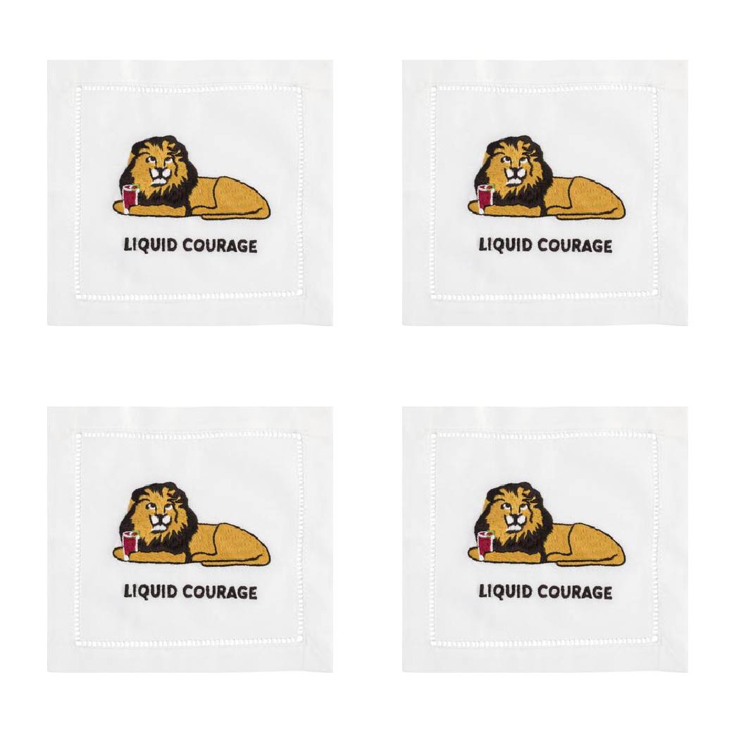 LIQUID COURAGE COCKTAIL NAPKIN