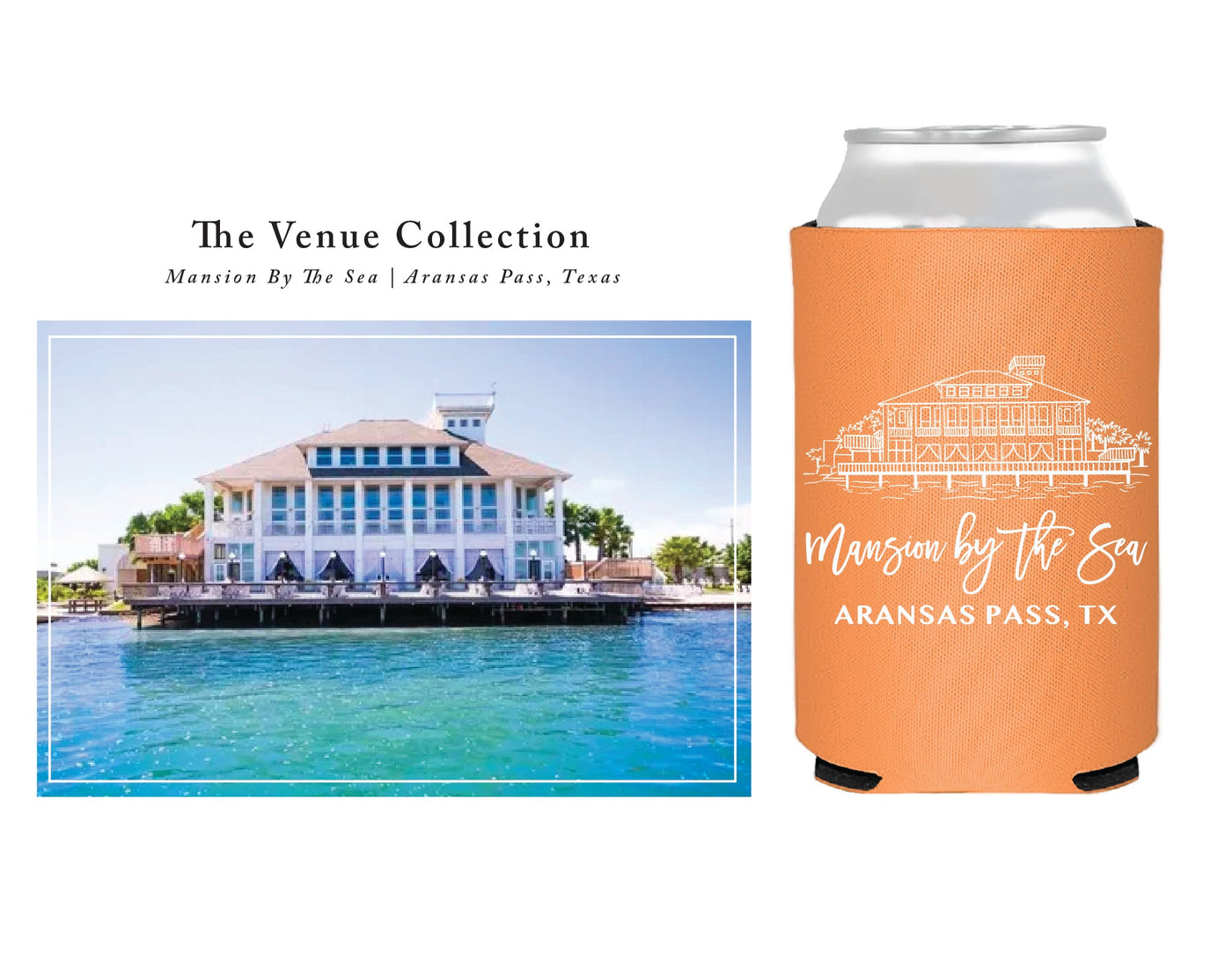 "The Venue Collection" | Mansion By The Sea Can Coolers