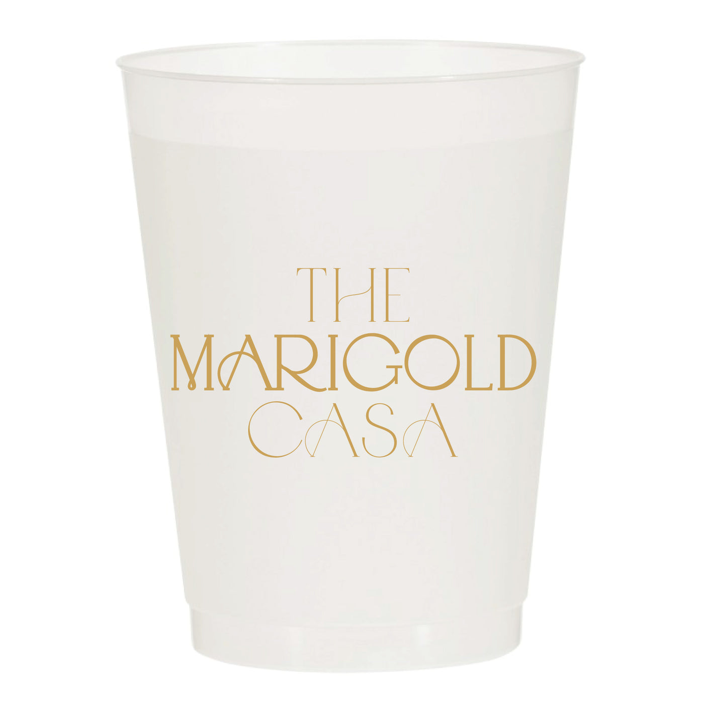 At Home Collection | Custom Last Name House Casa Frosted Cups
