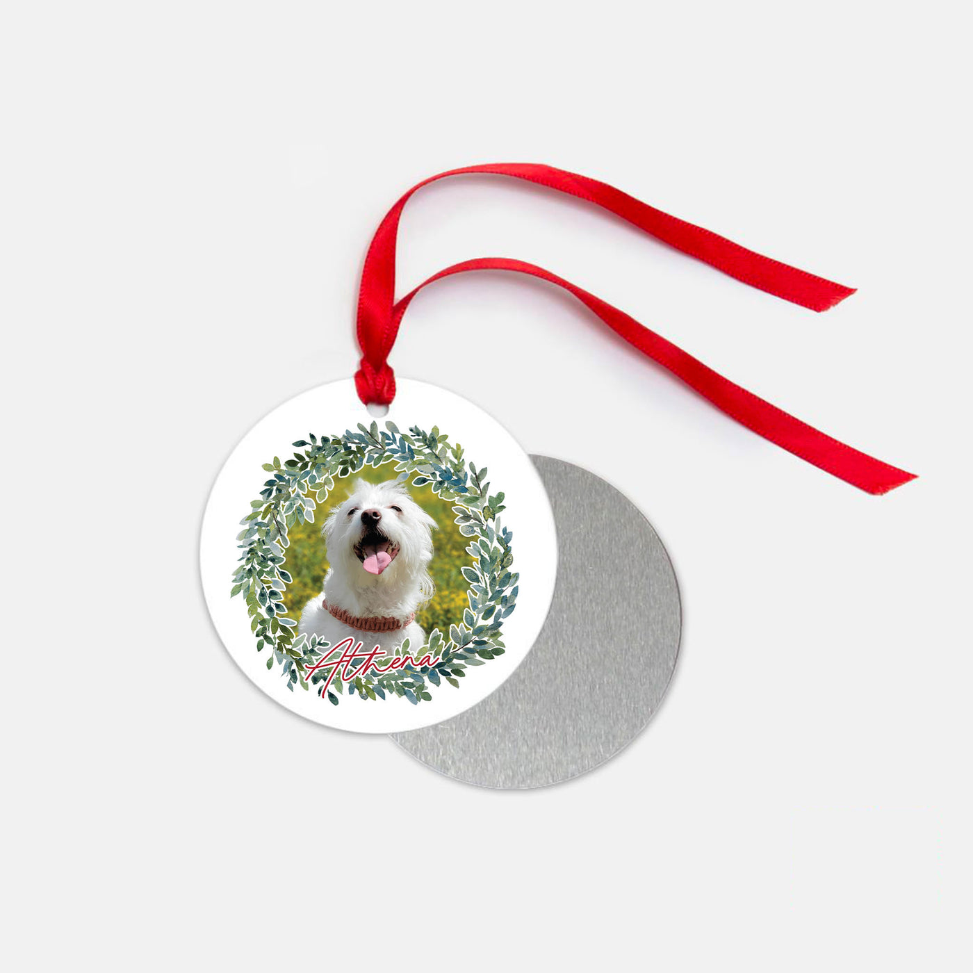 Custom Pet Photo Christmas Ornament