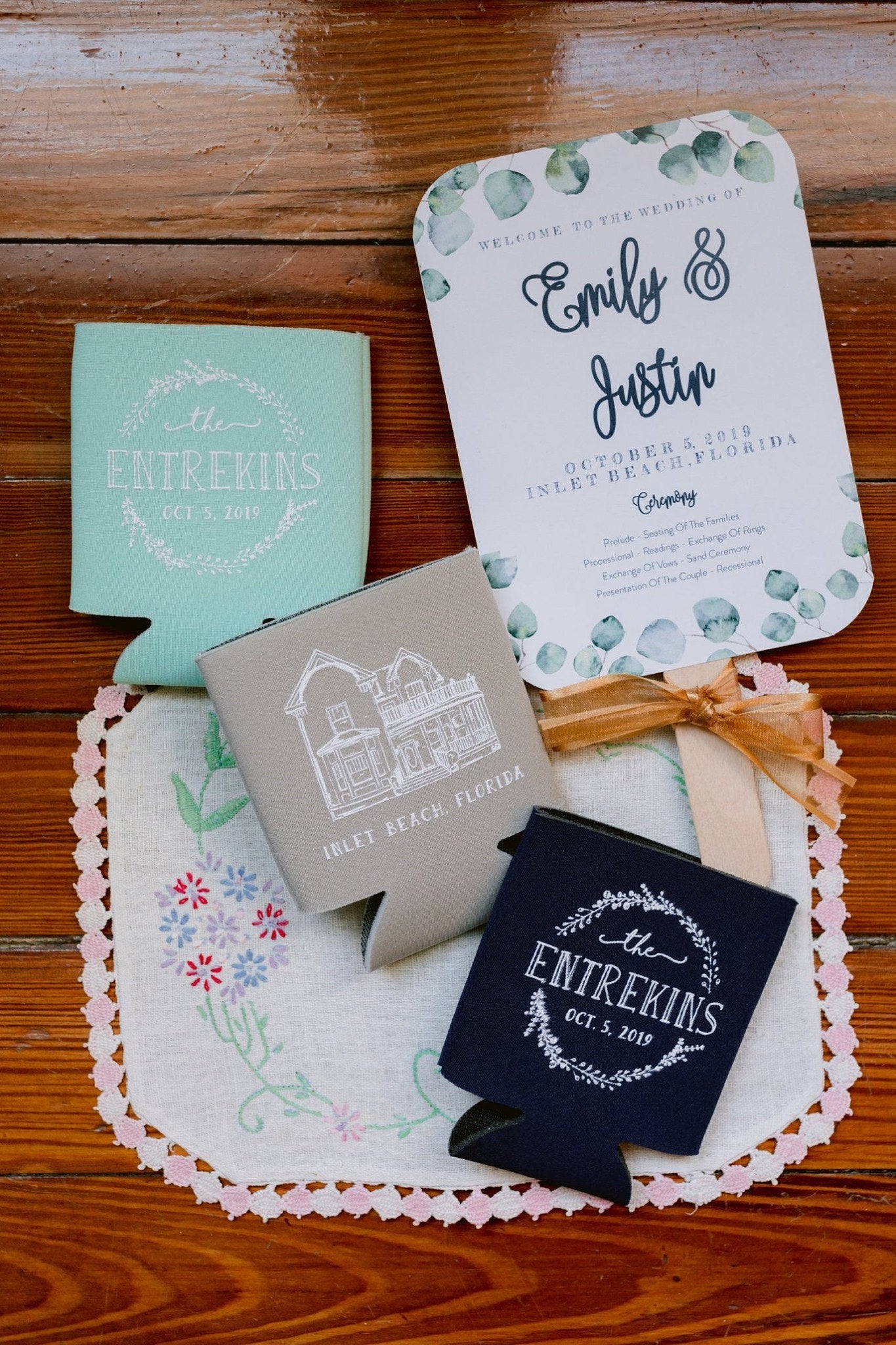 Neoprene Hand-Drawn Venue Can Coolers