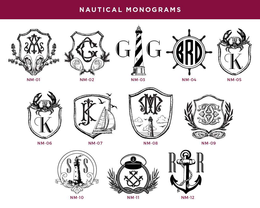 Nouveau Monogram Frosted Cups