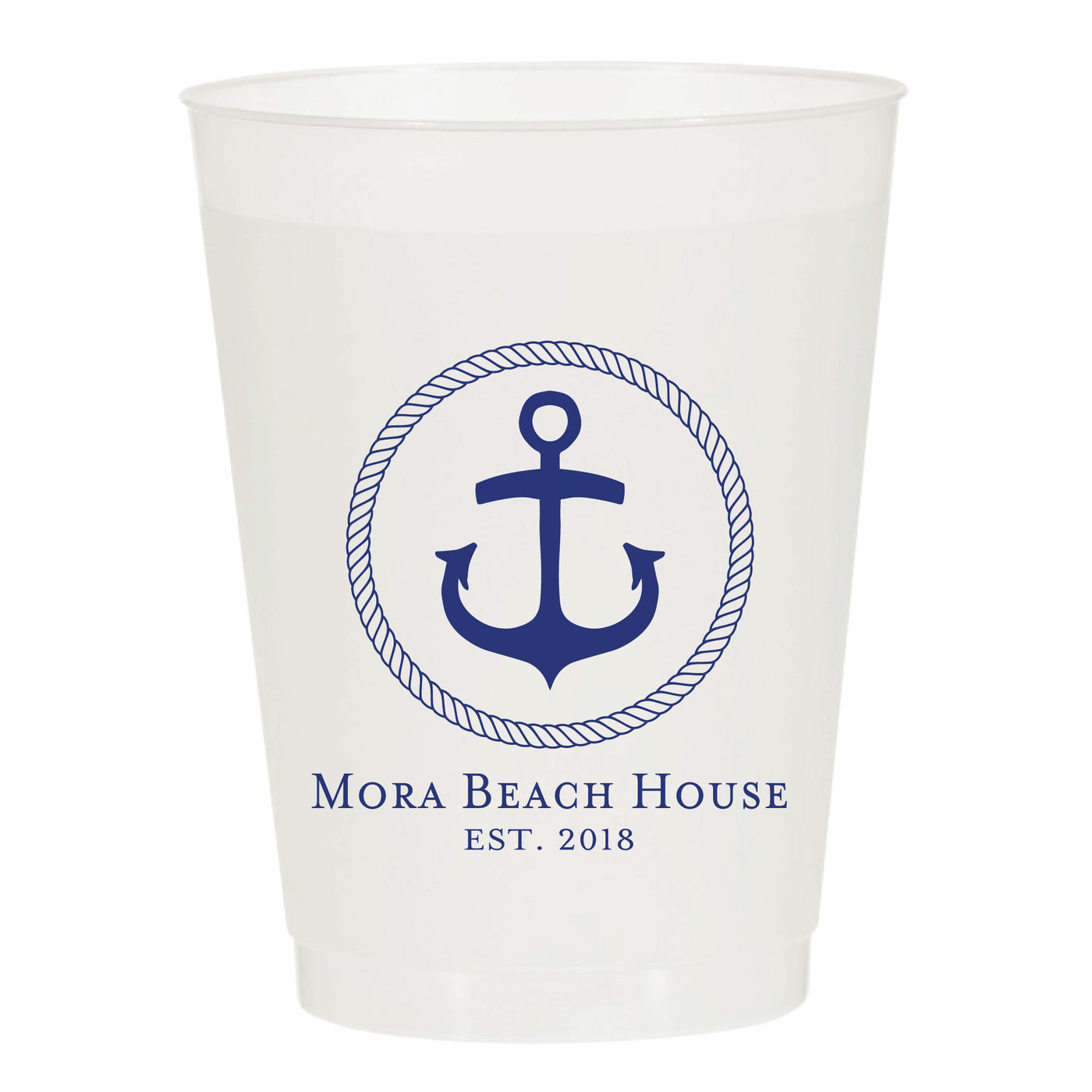 At Home Collection | Custom Beach House Frosted Cups
