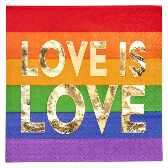 COCKTAIL NAPKIN PRIDE LOVE/20PK