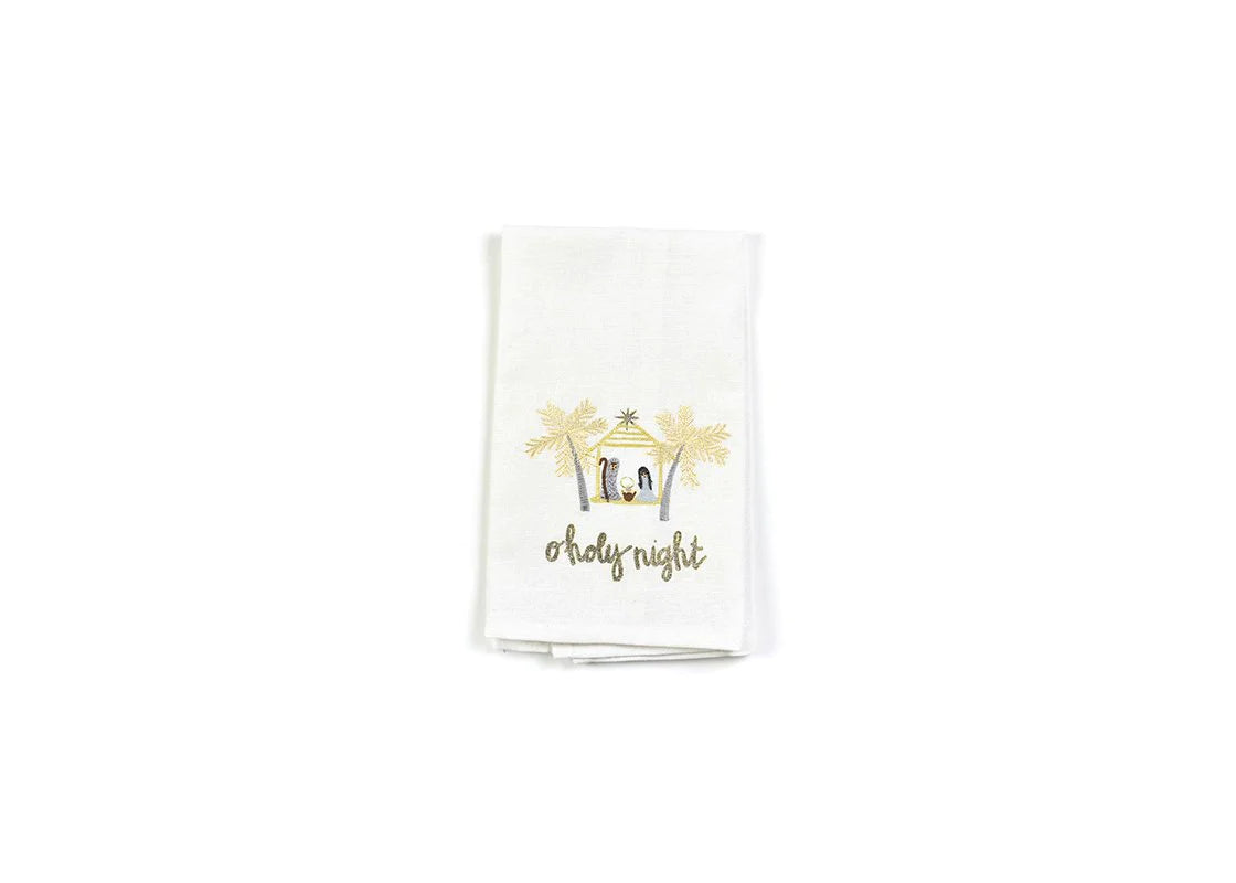 Nativity O Holy Night Medium Hand Towel