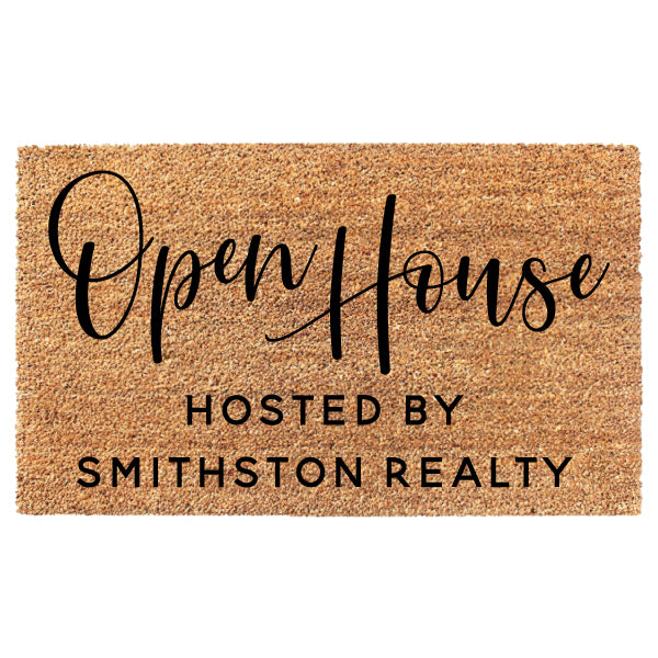Open House Realtor Custom Doormat