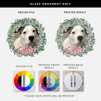 Custom Pet Photo Christmas Ornament