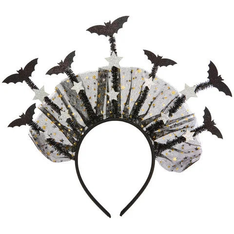 Halloween Headband - Bats and Stars