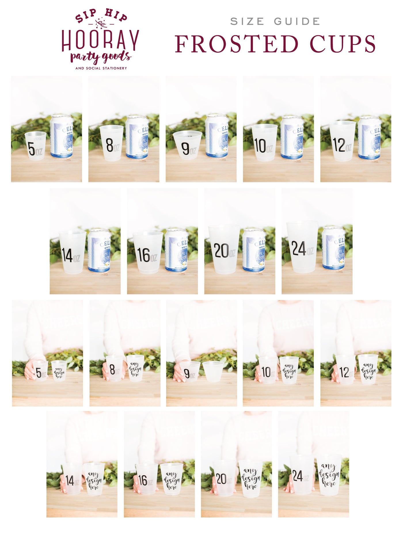 Custom 14oz Frosted Cups