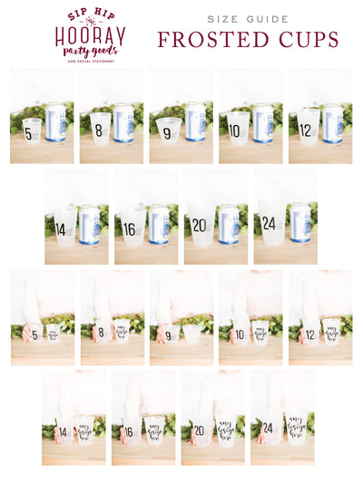 Custom 14oz Frosted Cups
