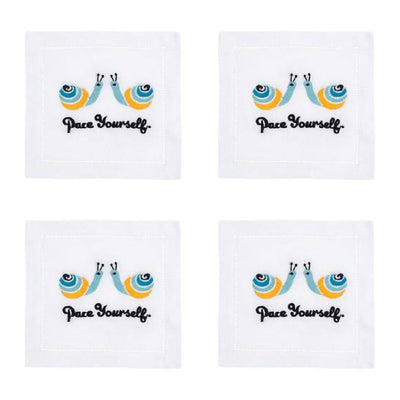 PACE YOURSELF COCKTAIL NAPKIN