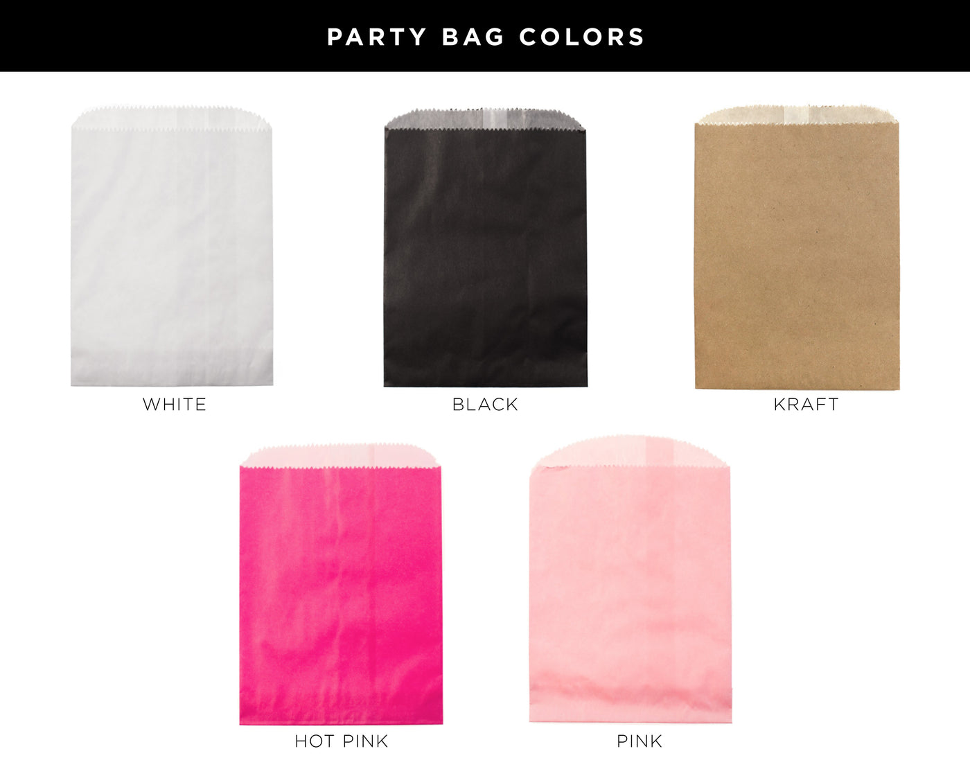 Personalized Wax Lined Party Bags
