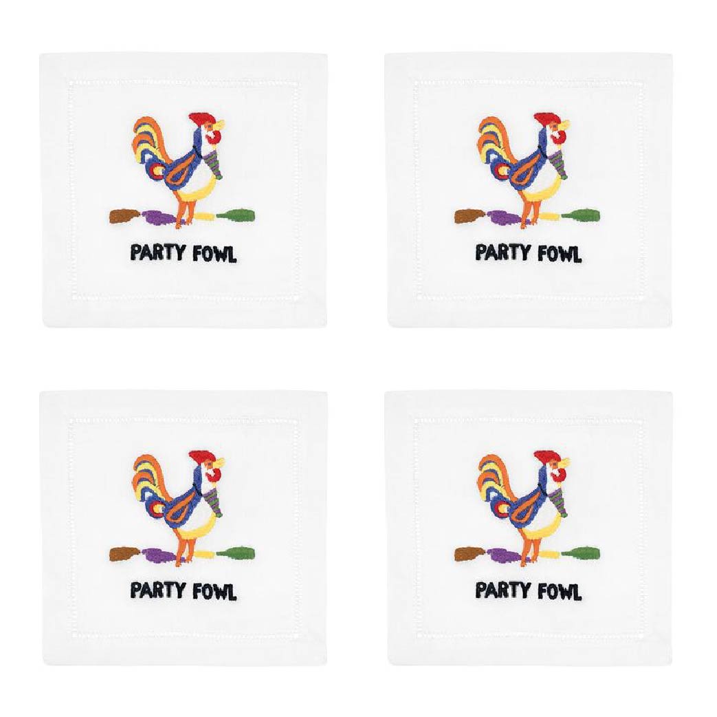 PARTY FOWL COCKTAIL NAPKIN