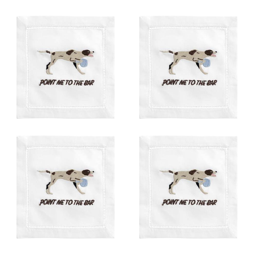 Point Me To The Bar COCKTAIL NAPKIN