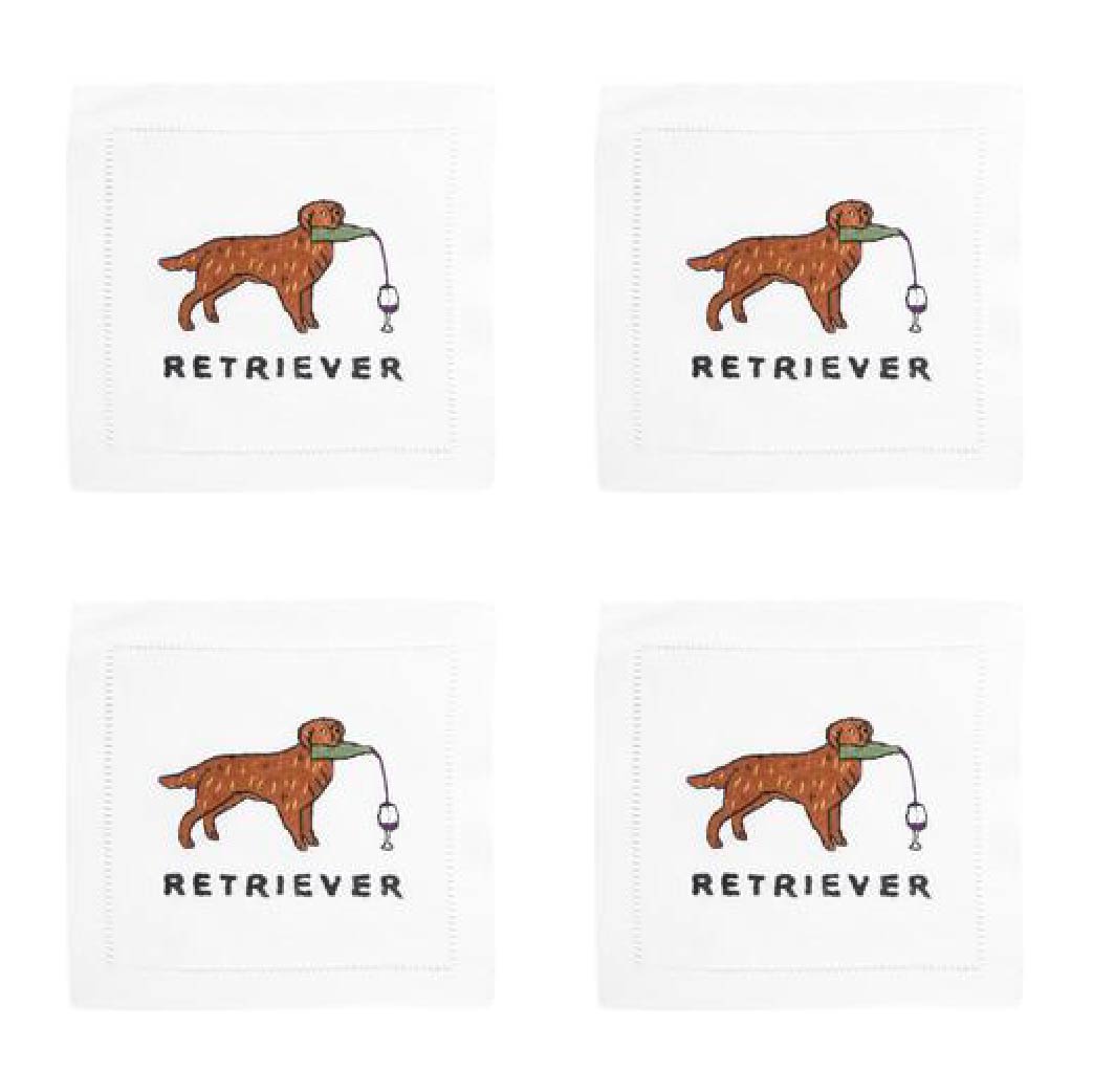 GOLDEN RETRIEVER COCKTAIL NAPKIN