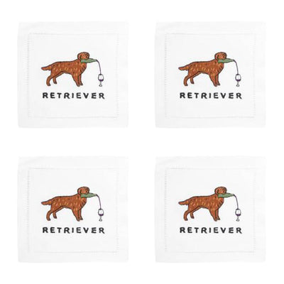 GOLDEN RETRIEVER COCKTAIL NAPKIN