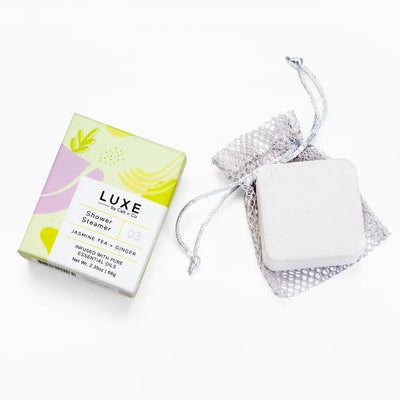 Luxe Jasmine Tea + Ginger Shower Steamer