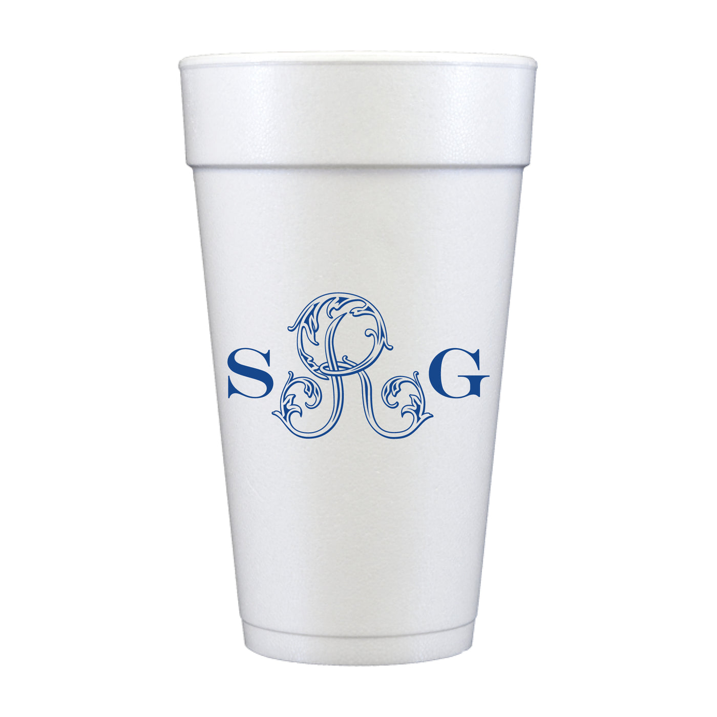 At Home Collection | Custom Monogram Foam Cups