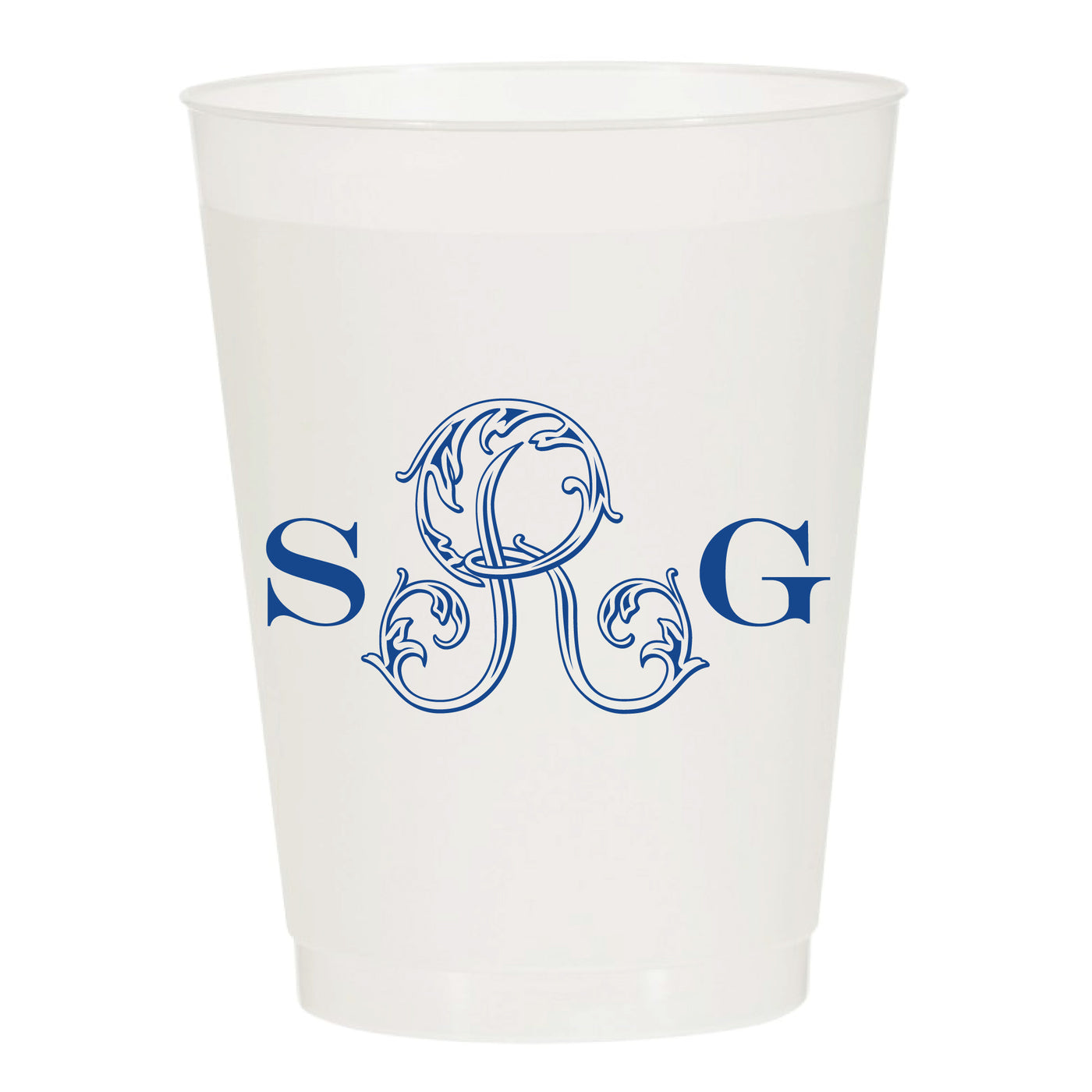 At Home Collection | Custom Monogram Frosted Cups