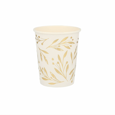 Gold Leaf Cups 8pk