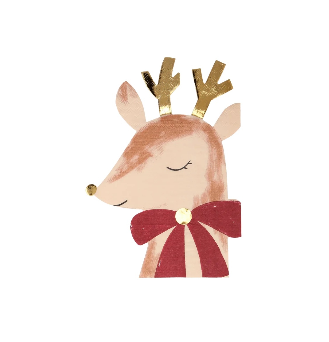 Reindeer With Bow Napkins 16pk
