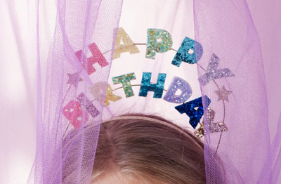 Happy Birthday Glitter Headband