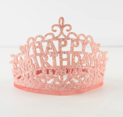 Happy Birthday Peach Tiara