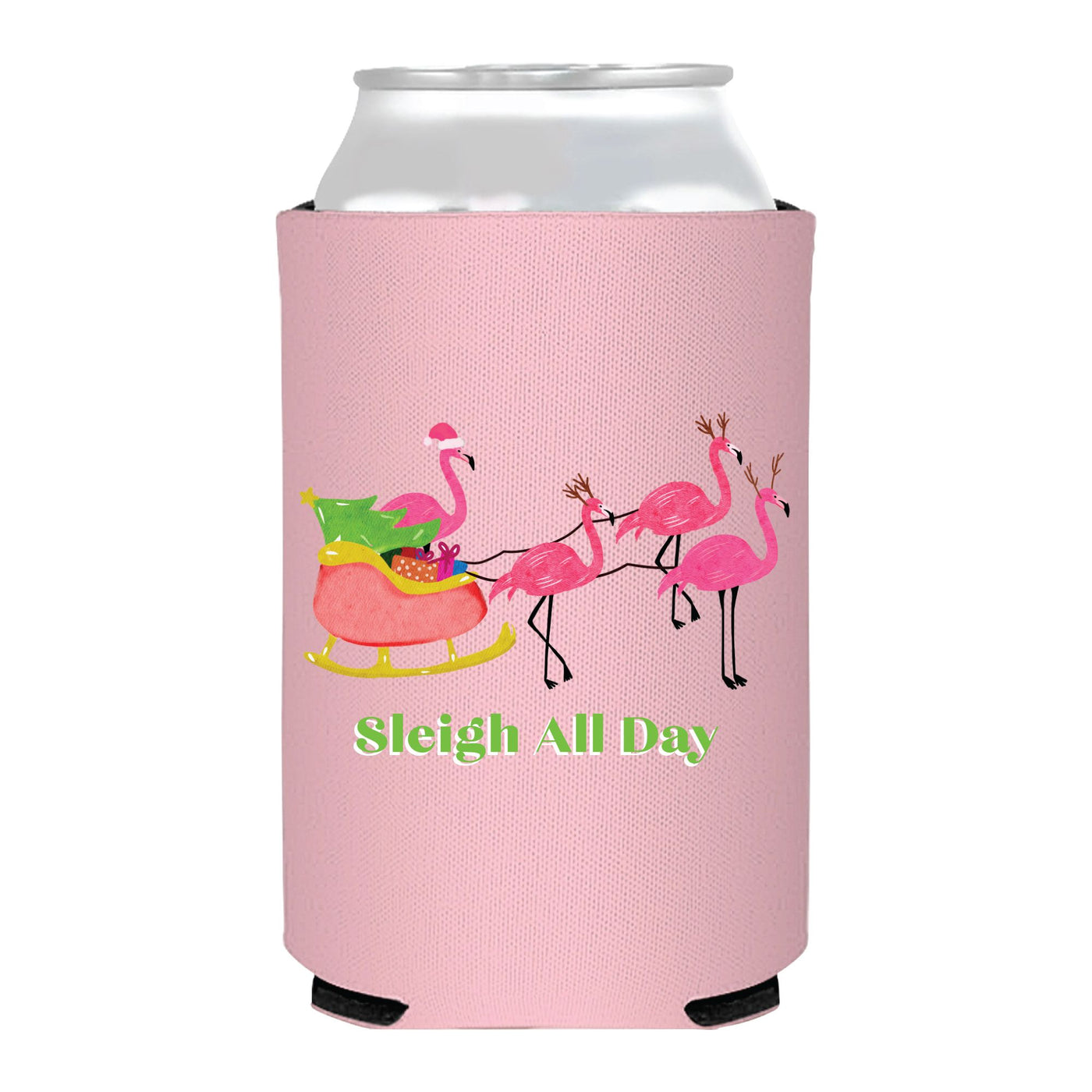 Sleigh All Day Full Color Can Cooler
