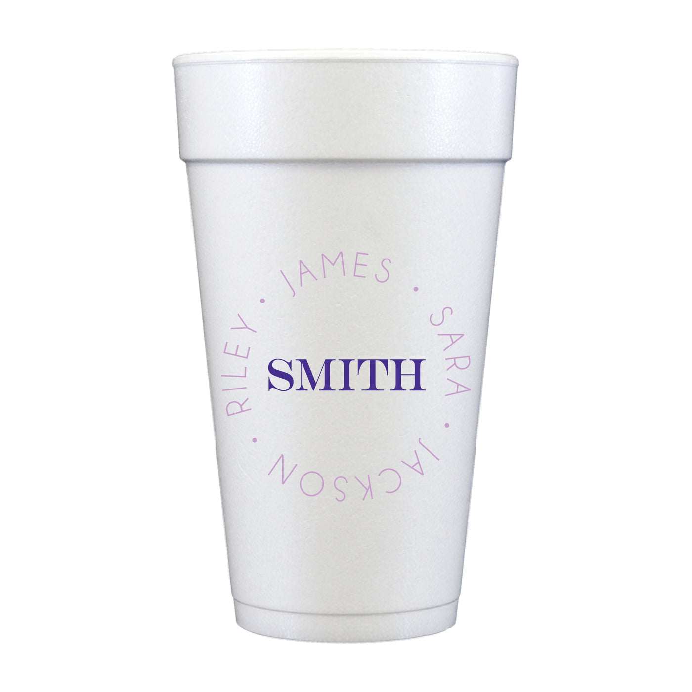 At Home Collection | Custom Family Name Foam Cups
