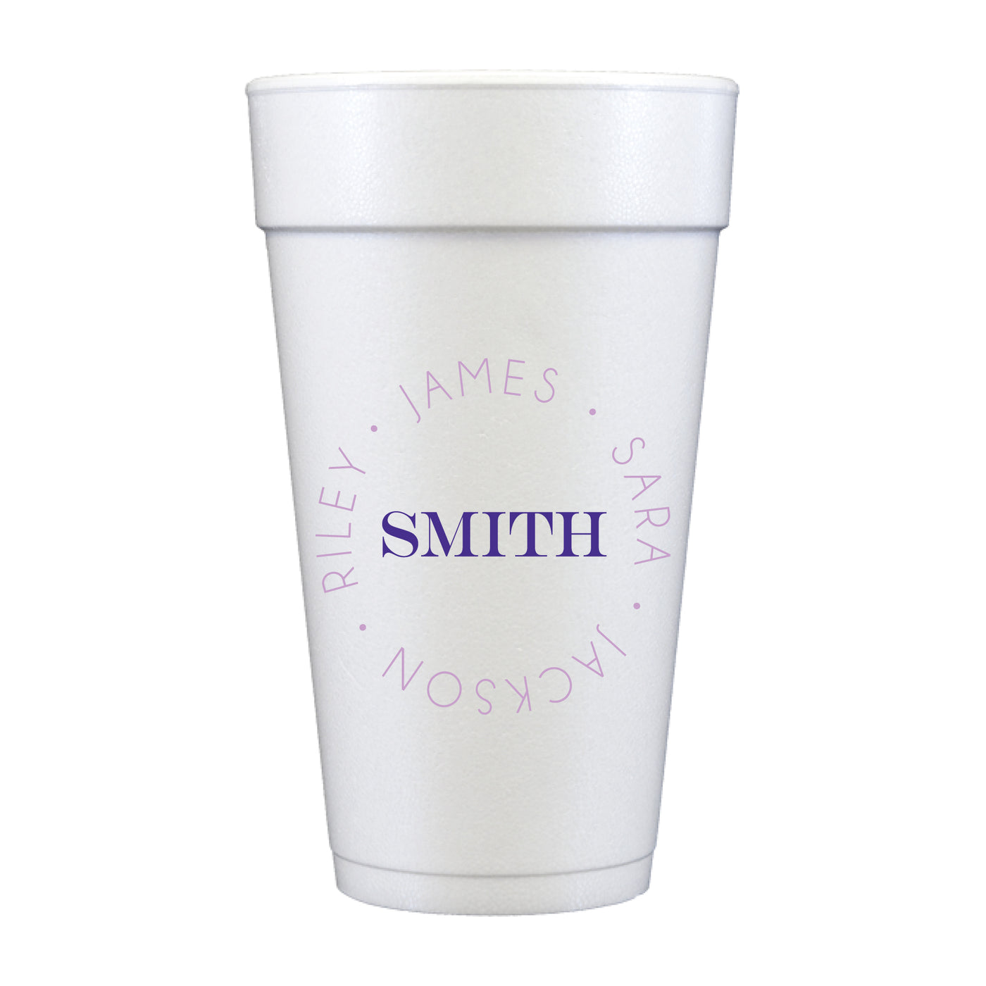 At Home Collection | Custom Family Name Foam Cups