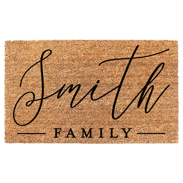 Family Script Doormat
