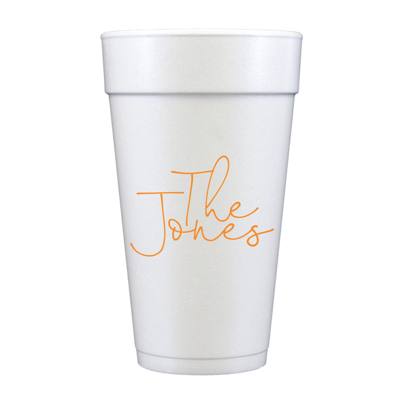 At Home Collection | Custom Last Name Foam Cups