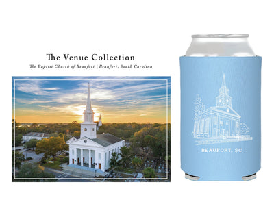 "The Venue Collection" | The Baptist Church of Beaufort Can Coolers