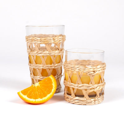 Rattan Tumbler Glass