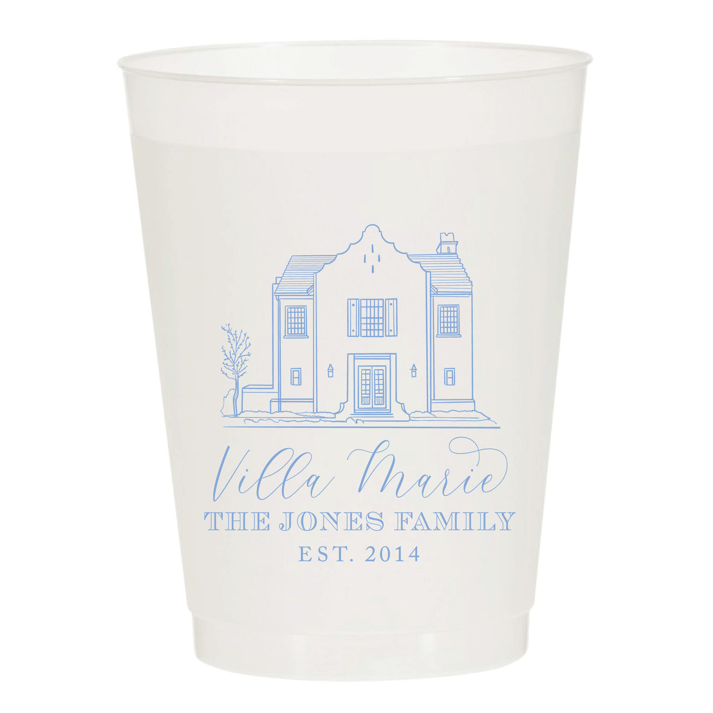 At Home Collection | Custom Rental Beach House Frosted Cups