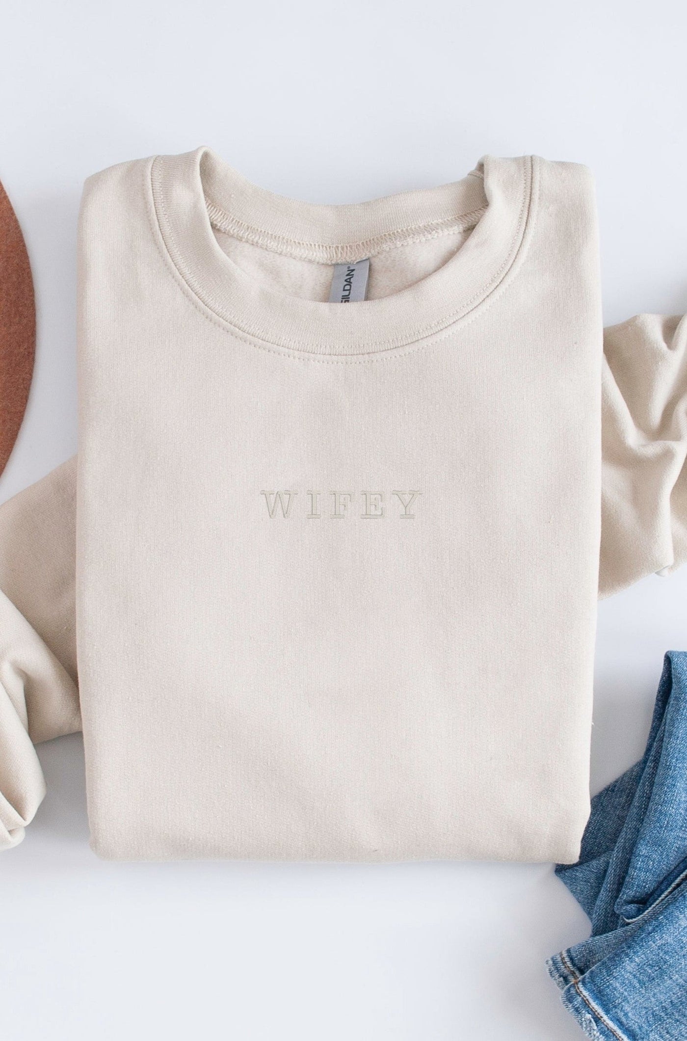 Tiny WIFEY Embroidered Sweatshirt