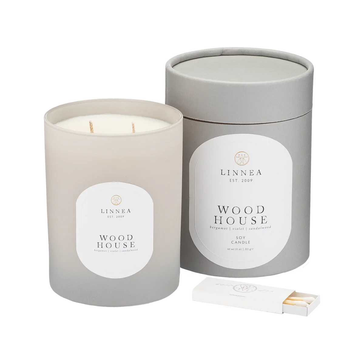 WOOD HOUSE | Linnea Two-Wick Candle