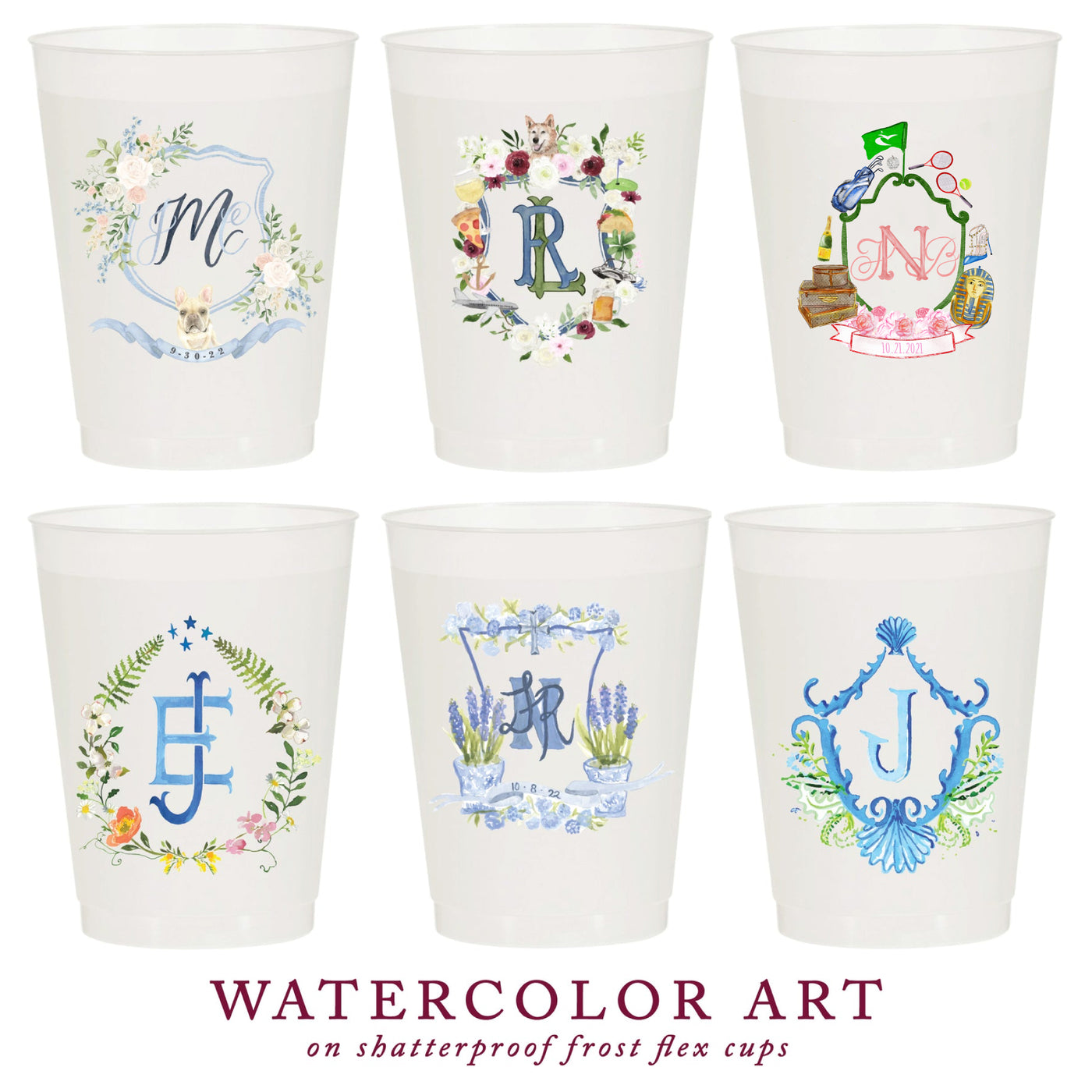 Custom Full Color Frosted Cups