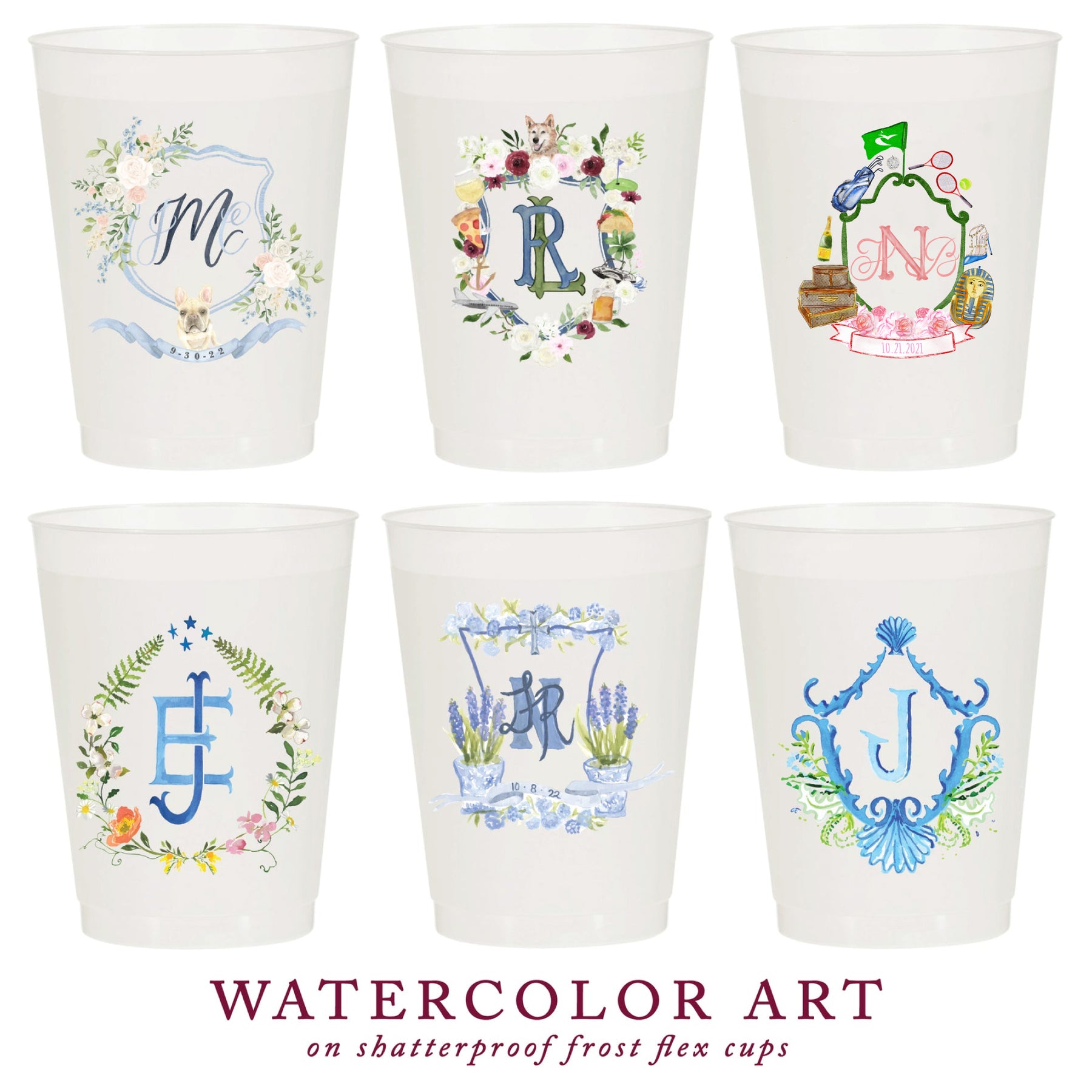 12oz or 16oz Frosted Unbreakable Plastic Cup #213 - Custom Pet Illustr –  Sycamore Studios