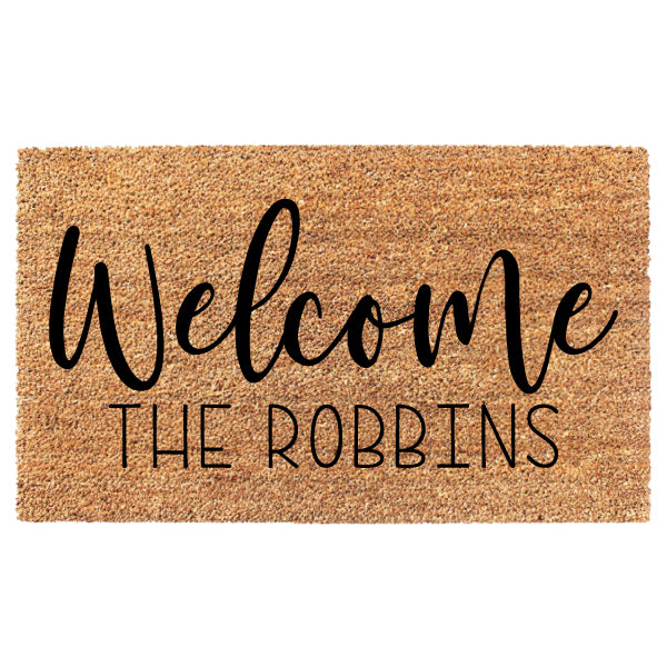 Welcome Custom Name Doormat