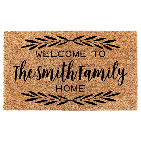 Welcome To Our Home Custom Doormat