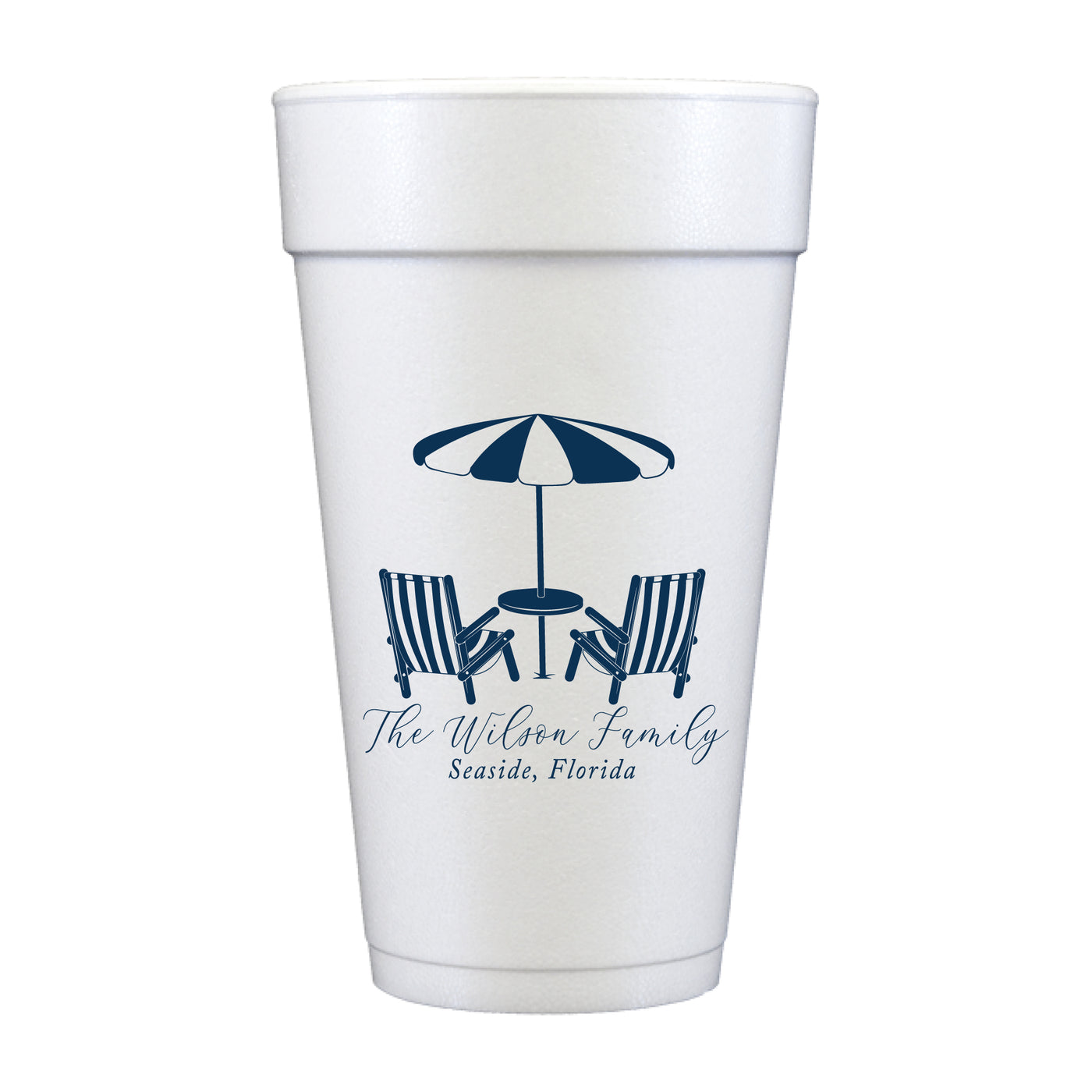 At Home Collection | Custom Rental Beach House Foam Cups