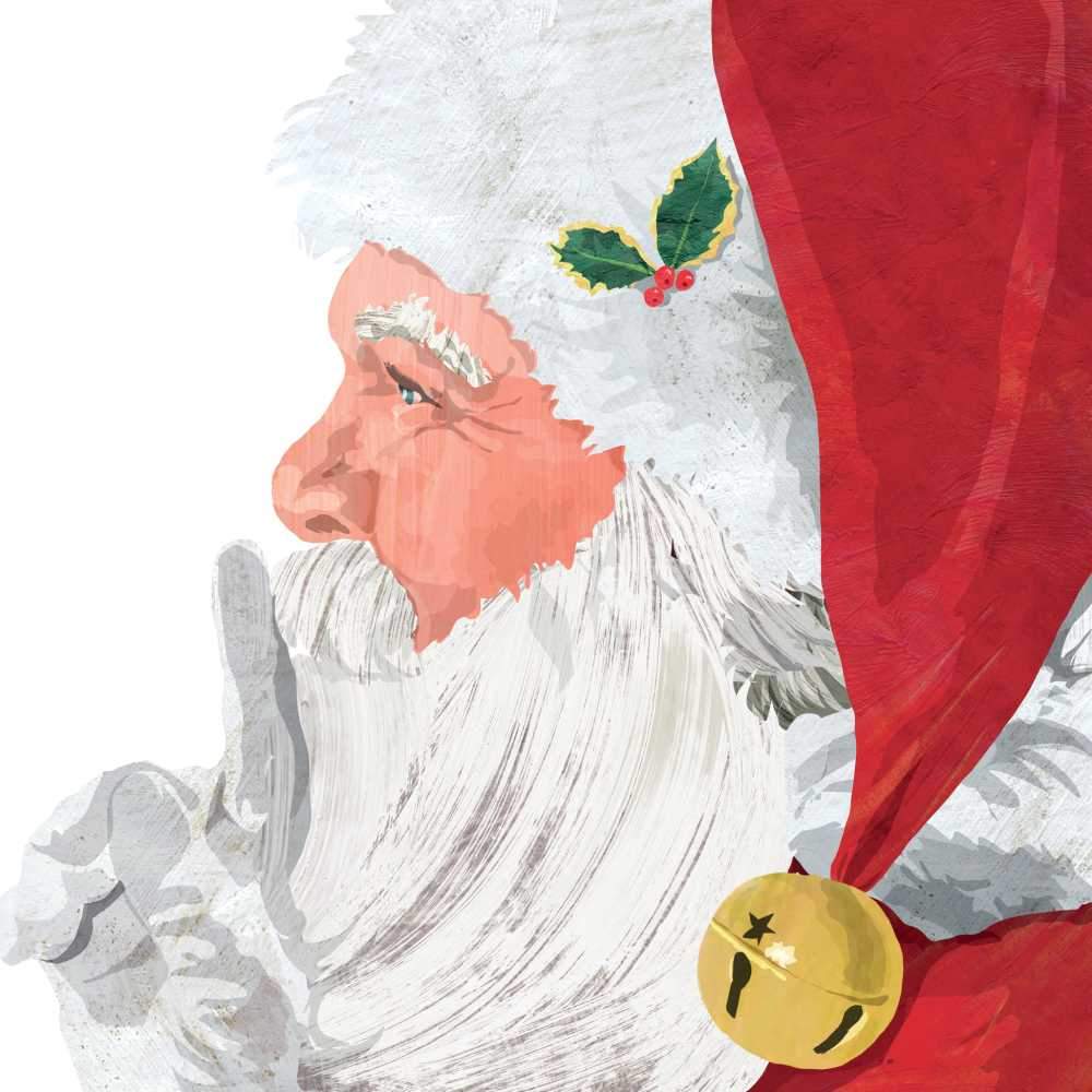 Yuletide Santa Beverage Napkins