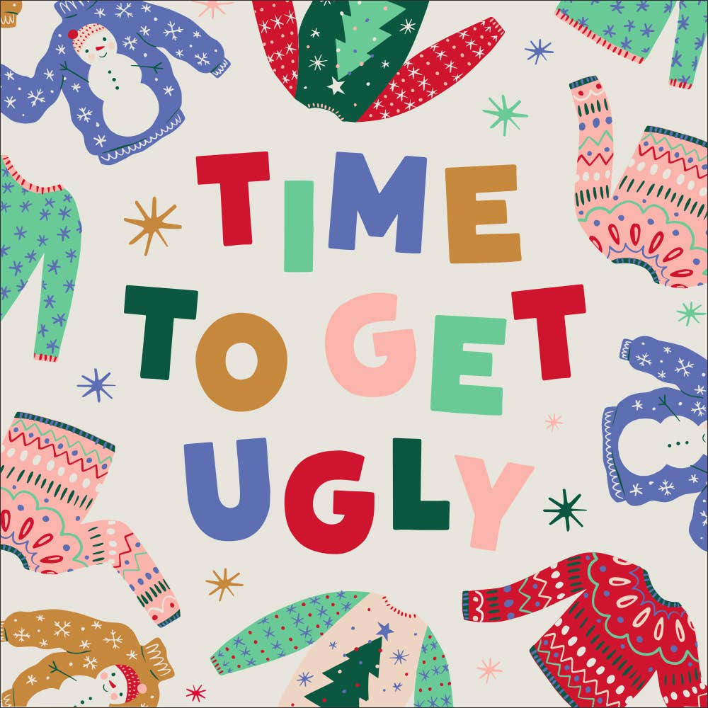 Holiday Cocktail Napkins 20ct |Time To Get Ugly