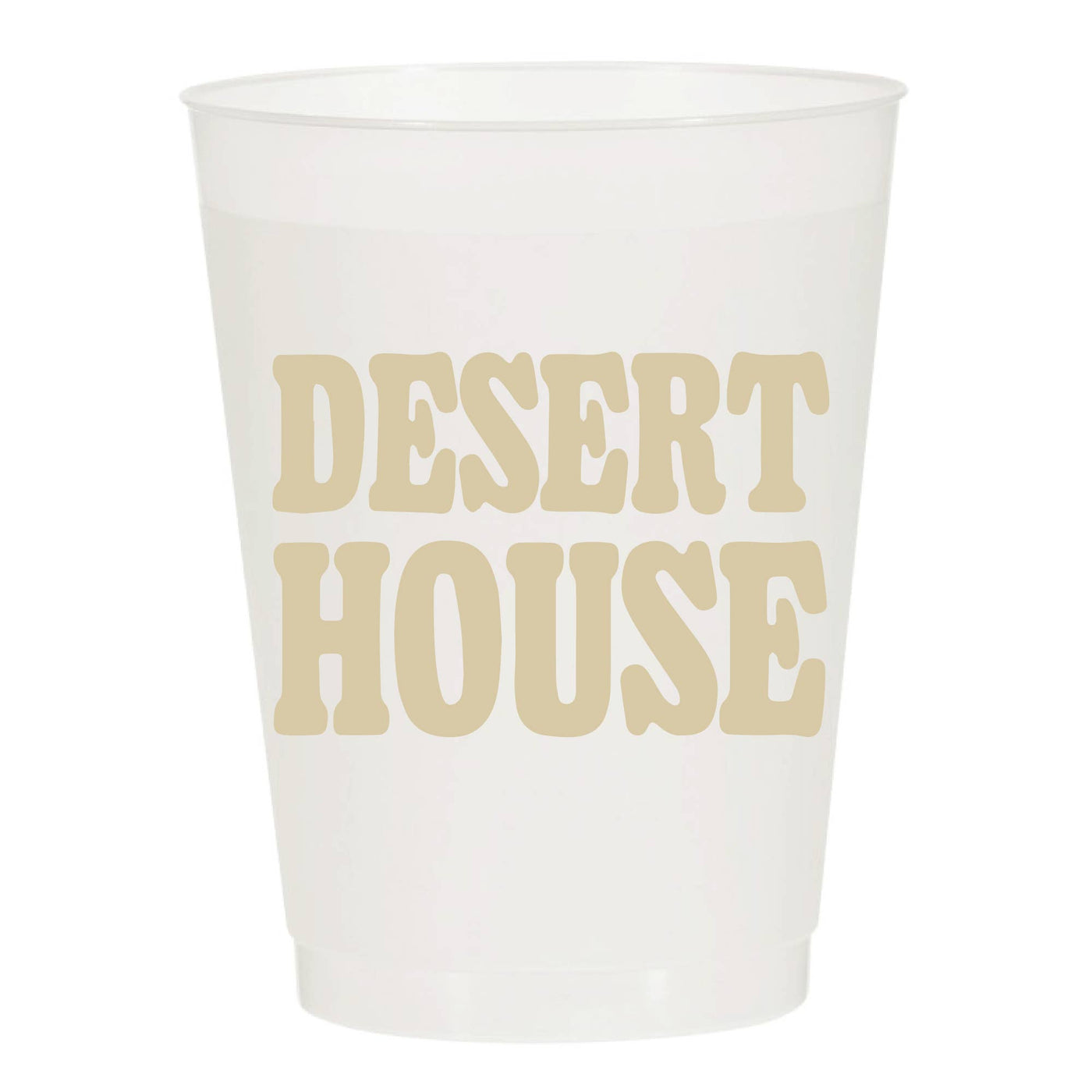 Desert House Frosted Cups- Summer